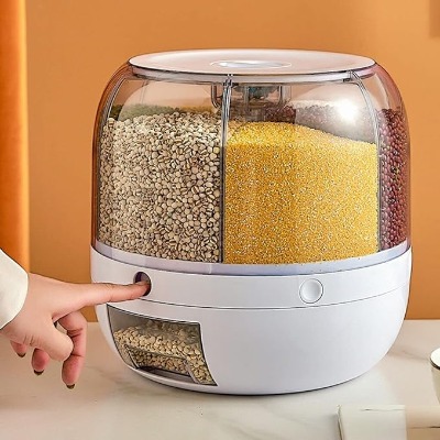 Rotating Rice Storage Container